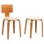 Set of Plywood and Upholstery Chair and Stool attributed to Cor (Cornelius Louis) Alons for Den Boer For Sale