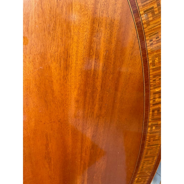 Auburn Large Oval Mahogany Tilt-Top Table For Sale - Image 8 of 9