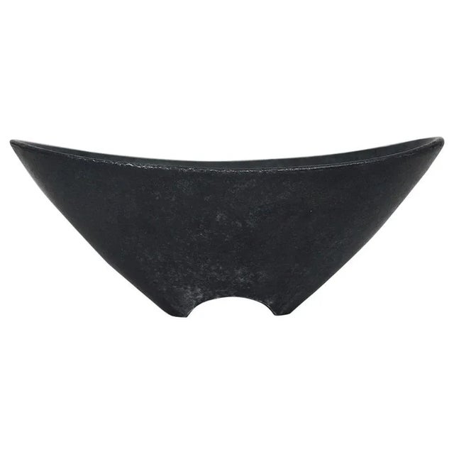 Mid-Century Black Cast Iron or Ashtray Bowl attributed to Carl Auböck, Austria, 1950s For Sale - Image 10 of 10