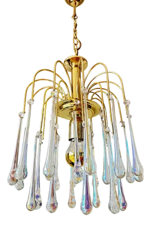 Vintage Teardrop Chandelier, 1970s