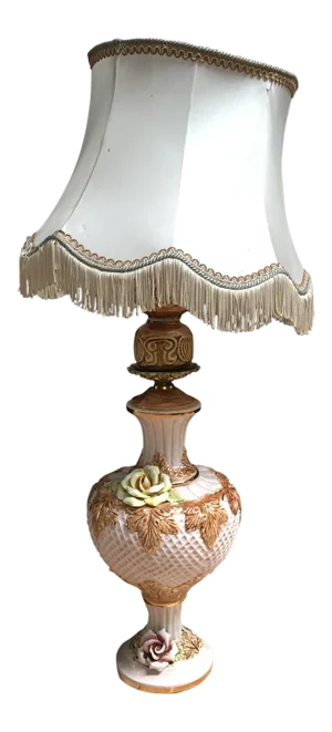 Italian Ceramic Base Table Lamp, 1970s