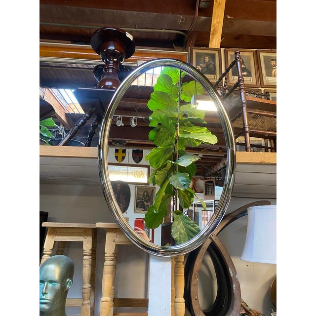 Chrome Oval Mirror For Sale In Los Angeles - Image 6 of 6