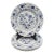 Vintage Johnson Bros England Nordic Blue Onion 9.75" Dinner Plates - Set of 4 For Sale