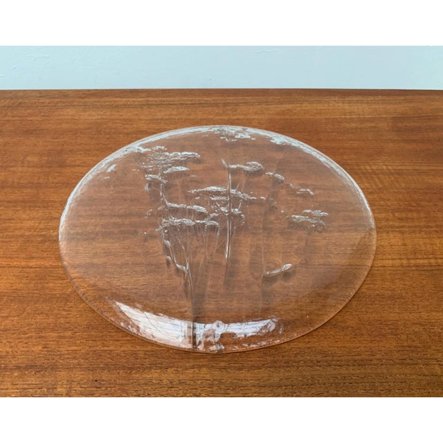 Large Mid-Century Finnish Glass Plate by Kaija Aarikka for Humppila For Sale - Image 11 of 18