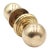 Reclaimed Modern Ball Shaped Polished Brass Door Knobs For Sale