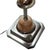 Metal 1930s Light Up Chrome Airplane Streamline Art Deco Drink Side Glass Top Table W/ Art Glass Base For Sale - Image 7 of 9