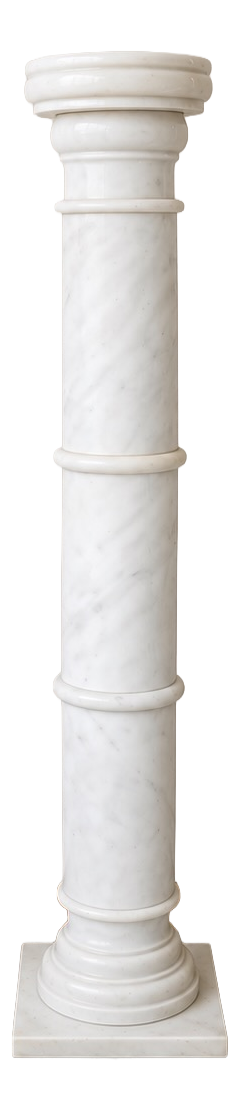 Column in White Marble