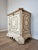 Antique Italian Painted White Parcel Gilt Single Door Cabinet For Sale - Image 4 of 12