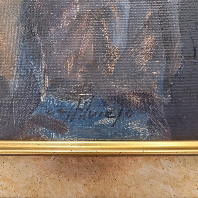 José María García Fernández, Carnavales, Castilviejo, 1960s, Oil on Canvas, Framed For Sale - Image 17 of 18