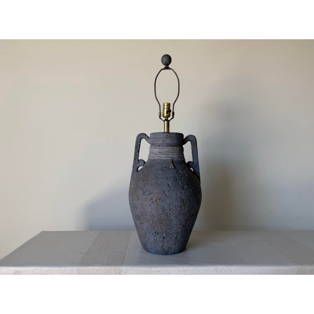 Vintage 1980s Lee Reynolds Signed Southwestern Organic Textured Table Lamp For Sale - Image 12 of 12