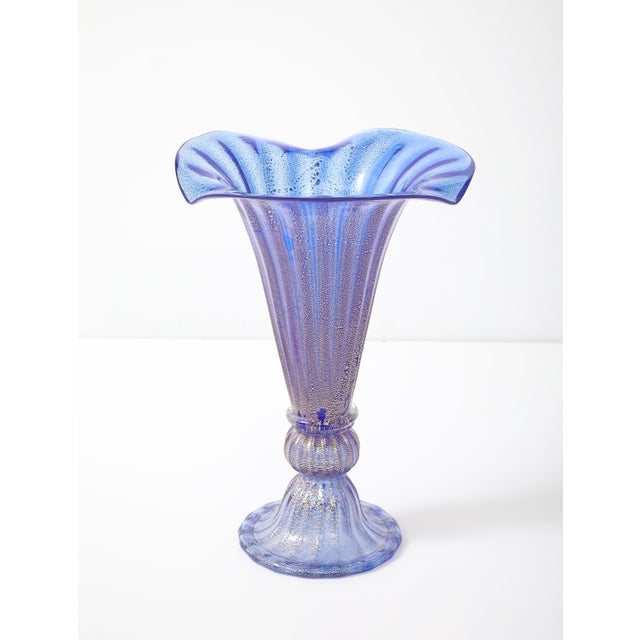 Murano Glass Decorative Vase 1950's Design For Sale In New York - Image 6 of 8