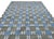 Handwoven Cotton Area Rug, Grey, Sky Blue, Green and Cream Geometric Dhurrie - 8'x10' For Sale - Image 6 of 13