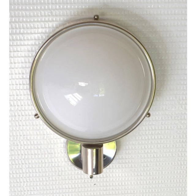 Art Deco Wall Lamp in Brass and Opal Glass by Carl Witzmann, 1970s For Sale - Image 6 of 7