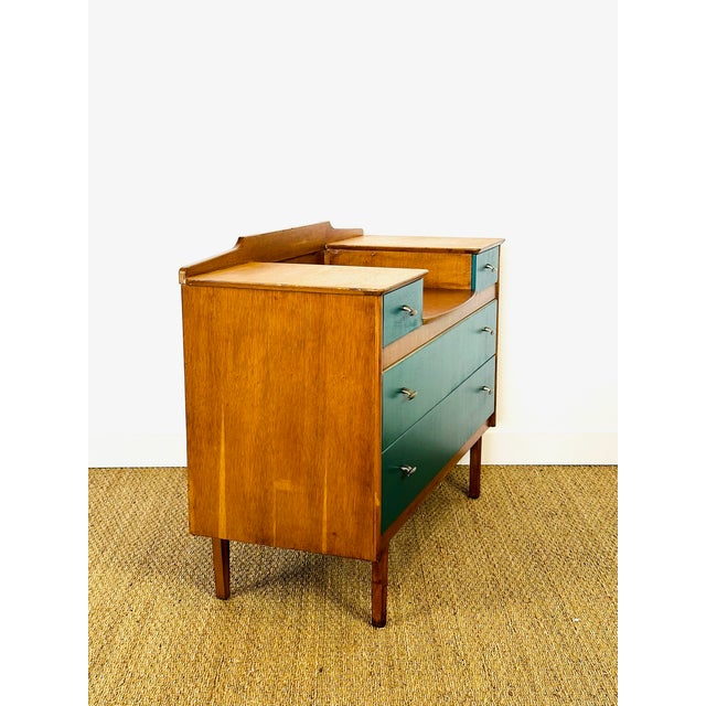 Vintage Scandinavian Oak Dressing Table, 1950s For Sale - Image 6 of 14