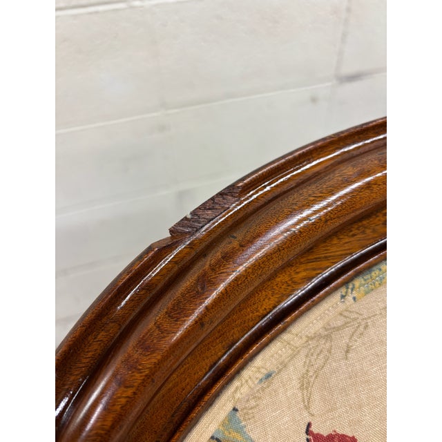 Late 19th Century Antique Victorian Style Walnut Balloon Back Floral Upholstered Rocking Chair For Sale - Image 5 of 10