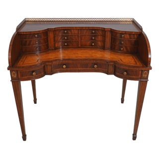 Maitland Smith Federal Mahogany Writing Desk For Sale