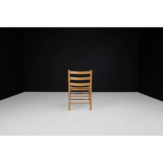 Minimalism Danish Pine and Rope Armchair, 1960s For Sale - Image 4 of 10