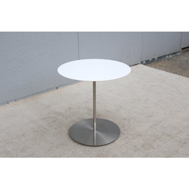 Minimalist Jephson Robb for Bernhardt Design Quiet Round Occasional Side Table For Sale - Image 10 of 18