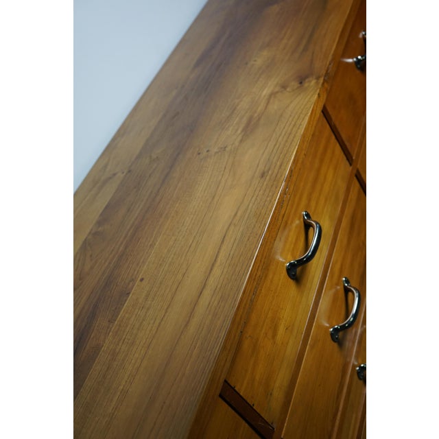 Large Dutch Cherry Apothecary Cabinet, 1950s For Sale - Image 12 of 18