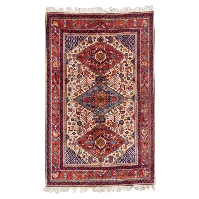 Vintage French Shiraz Rug, 1950s For Sale