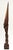 Antique West African Voodou Folk Art Hand-Carved Wooden Papa Legba Sculpture Measures 3" wide, 3 1/8" deep and 28 1/2"...