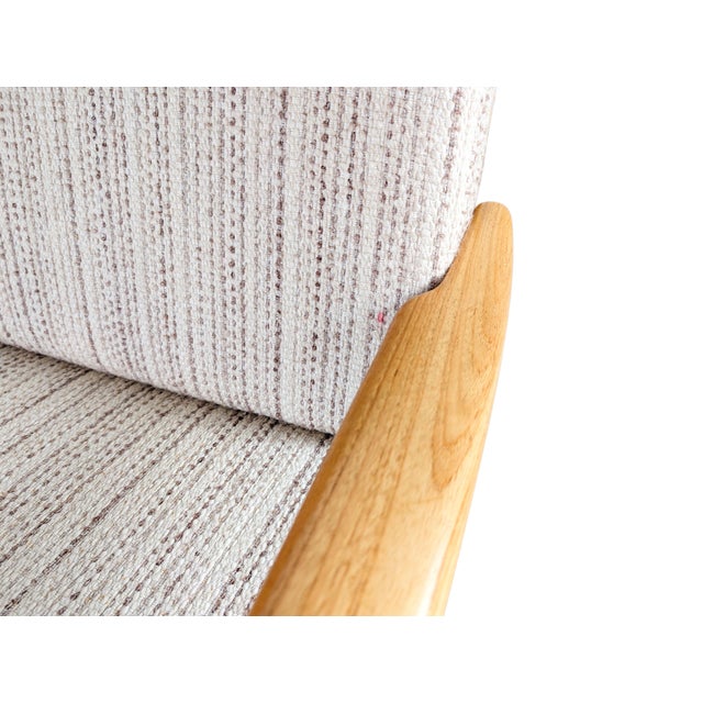 Brown Mid-Century Danish 3-Seater Sofa in Oak For Sale - Image 8 of 11