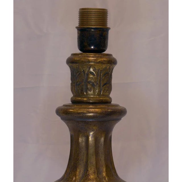 Bedside Table Lamp in Wood, 1990s For Sale - Image 3 of 6