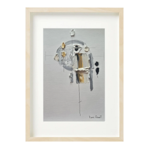 Organic Modern Original Oil Painting by Diane Grant / Natural Tones Colors Palette / Cubist / Abstract Figurative
