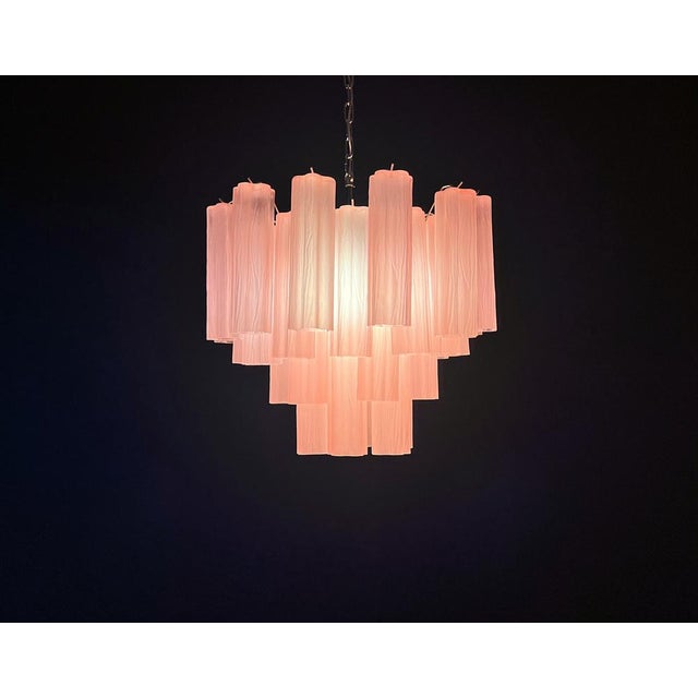 Murano Glass Tube Chandelier, 1990 For Sale - Image 15 of 18