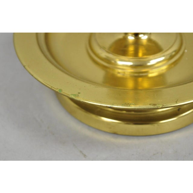 Vintage Remington Brass Equestrian Hunting Horn French Horn Table Lamp For Sale - Image 9 of 15