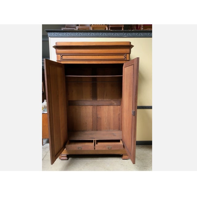 Antique Wardrobe in Oak, 1900 For Sale - Image 3 of 10
