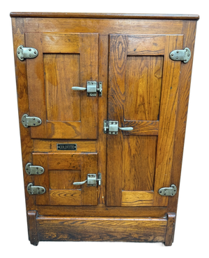 Antique Coldtite Oak Ice Box