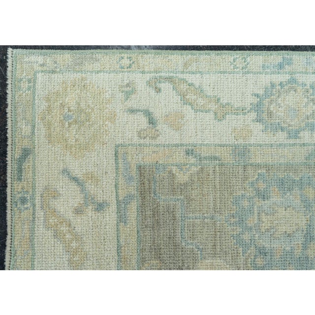 Turkish Oushak Rug 3'11" x 6'3" #19259 For Sale - Image 4 of 8