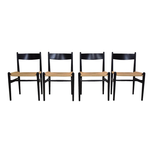 Contemporary Carl Hansen and Sons, Hans J. Wegner Ch36 Chairs – Set of 4 For Sale