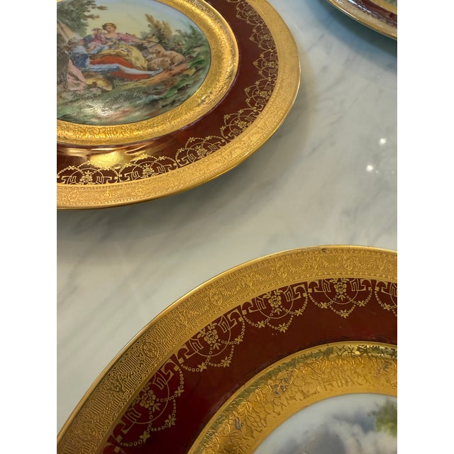 In the Style of Royal Vienna Courting Plates, Set of Twelve For Sale - Image 17 of 17