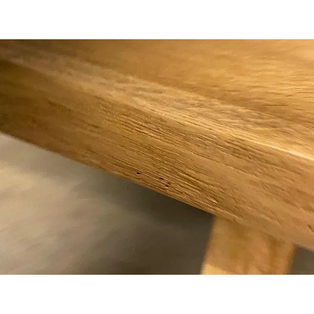 Oak Live Edge Console Table or Desk, France, 1950's For Sale - Image 12 of 12