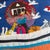 Folk Art Vintage Folk Art Noah’s Ark Embroidered Textile Wall Art For Sale - Image 3 of 12