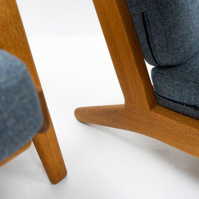 Blue Pair of GE2 90 Armchairs by Wegner for Getama For Sale - Image 8 of 15