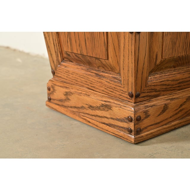 Romweber Viking Oak Planter or Waste Paper Basket, Circa 1960s For Sale - Image 9 of 11