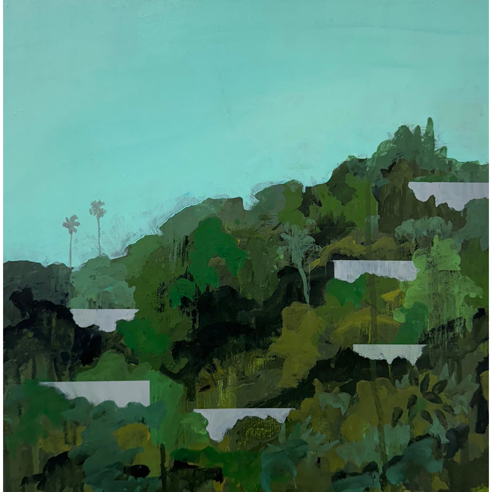 Hyperion Study Acrylic Painting on Wood Panel by Bret Hansen | Chairish