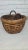 Farmhouse Vintage Rattan Basket Hand Made Split Cane Late 20th Century For Sale - Image 3 of 12