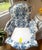 Custom Blue and White Marquis Bergere Chair and Ottoman Set Upholstered in Ralph Lauren For Sale - Image 13 of 18