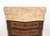 French Louis XV Style Marble Top Mahogany Chest of Drawer For Sale - Image 3 of 9