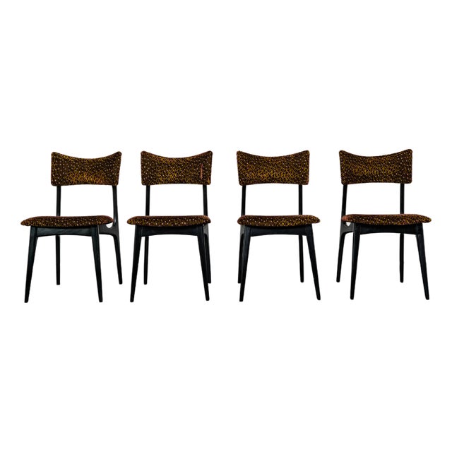 Modern Chairs in the style of Alfred Hendrickx, 1950s, Set of 4 For Sale