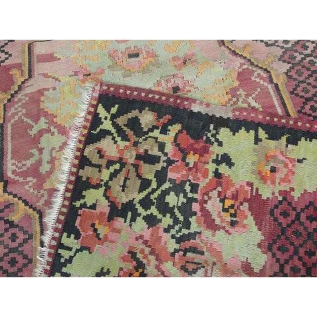 Early 20th Century Antique Bessarabian Kilim, 5' X 7' For Sale - Image 5 of 12