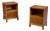 t.h. Robsjohn-Gibbings, Nightstands, Mahogany, Brass, Usa, 1960s For Sale