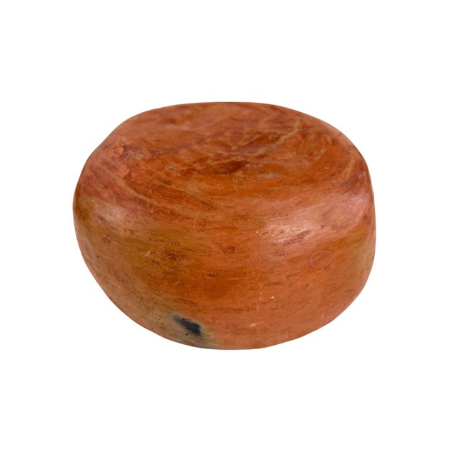 Vintage Amazonian Wauja Indigenous Redware Ceramic Bowl Brazil For Sale - Image 4 of 8