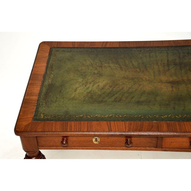 Antique William IV Walnut Desk, 1830s For Sale - Image 6 of 10