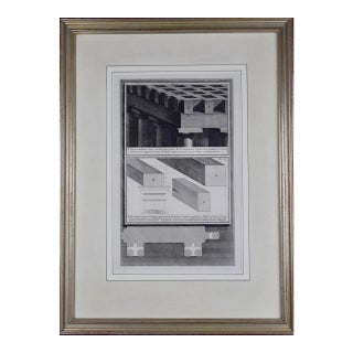 18th Century Etching of Ancient Roman Architectural Objects by Giovanni Piranesi, 1778 For Sale