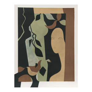 Minaux Original Lithograph Helene-Helene Signed & Numbered 1974